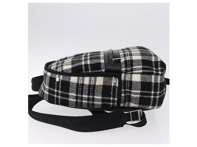 SAINT LAURENT Backpack Wool Black Silver - vista 4