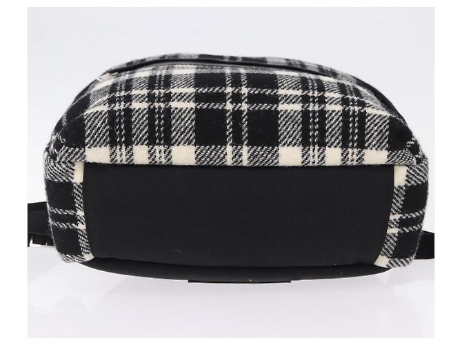 SAINT LAURENT Backpack Wool Black Silver - vista 5