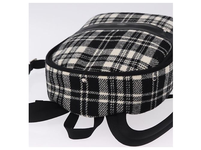 SAINT LAURENT Backpack Wool Black Silver - vista 6