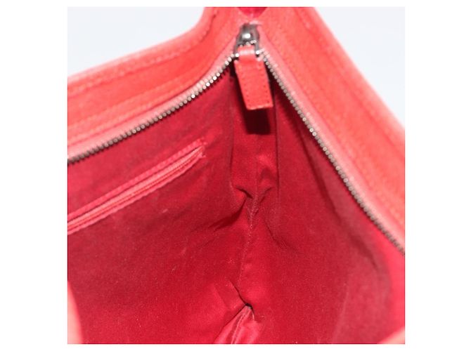 GUCCI GG Canvas Shoulder Bag Red Silver 113013 - vista 19