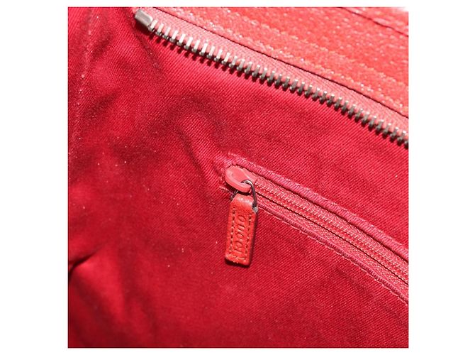GUCCI GG Canvas Shoulder Bag Red Silver 113013 - vista 21