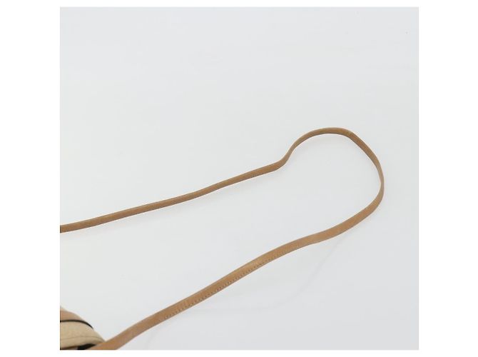 Christian Dior Shoulder Bag Leather Beige Gold Tone - vista 8