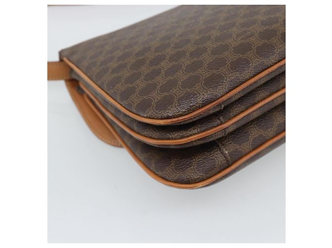 Céline CELINE Macadam Shoulder Bag PVC Leather Brown Gold Tone - vista 16