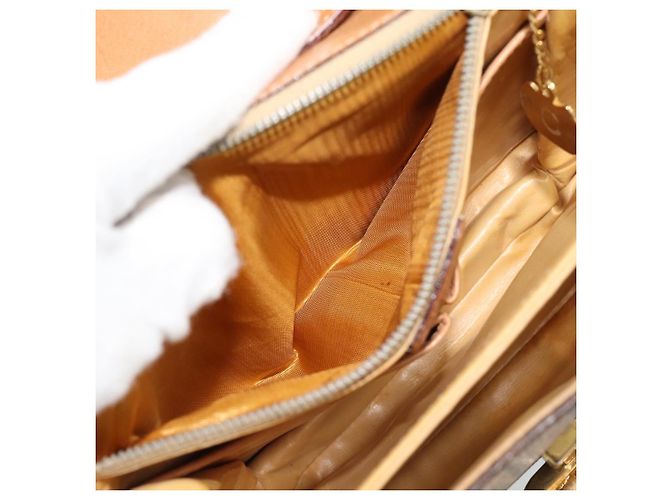 Céline CELINE Macadam Shoulder Bag PVC Leather Brown Gold Tone - vista 22