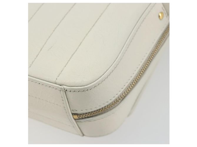 SAINT LAURENT Shoulder Bag Leather White Gold - vista 15