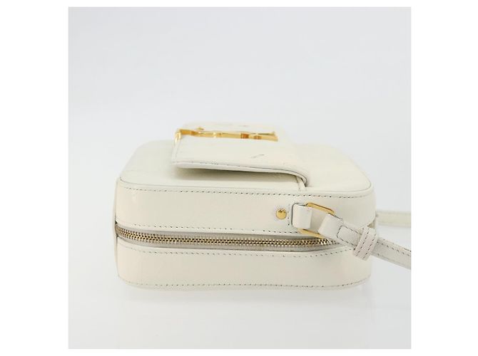 SAINT LAURENT Shoulder Bag Leather White Gold - vista 3