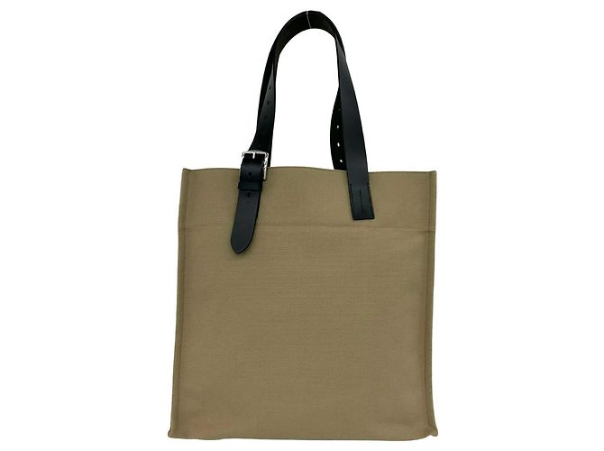 Hermès Sac cabas Hermes Etrivière Marron Noir - vue 3