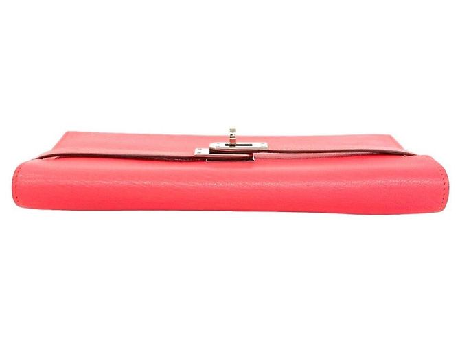 Hermès Hermes Kelly Wallet - Long Chevre Mysore Card Holder Rosa - vista 3