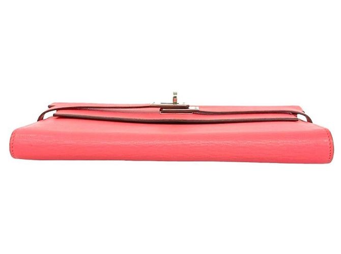 Hermès Hermes Kelly Wallet - Long Chevre Mysore Card Holder Rosa - vista 6