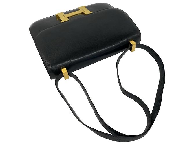 Hermès Hermes Vintage Constance 23 Mini Shoulder Bag Blu navy - vista 4