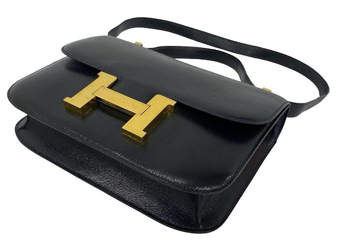 Hermès Hermes Vintage Constance 23 Mini Shoulder Bag Blu navy - vista 8