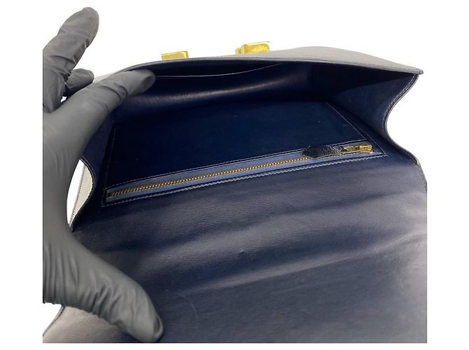Hermès Hermes Vintage Constance 23 Mini Shoulder Bag Blu navy - vista 9