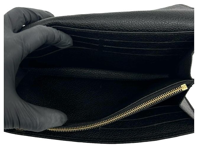Louis Vuitton Portefeuille Sarah Long Wallet Nero - vista 8