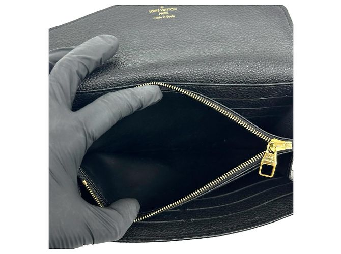 Louis Vuitton Portefeuille Sarah Long Wallet Nero - vista 9