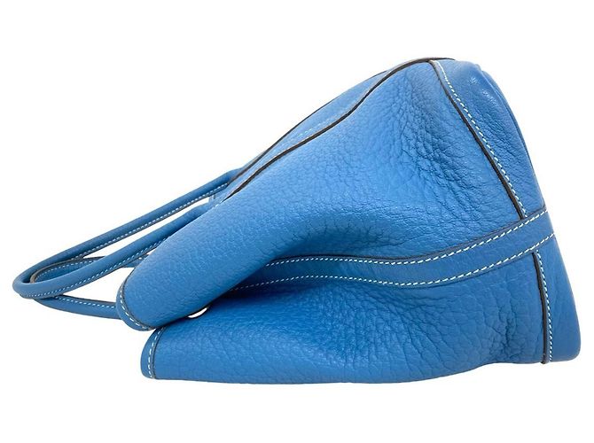 Hermès Borsa HERMES Garden Party TPM Buffle Blue Jean - vista 5