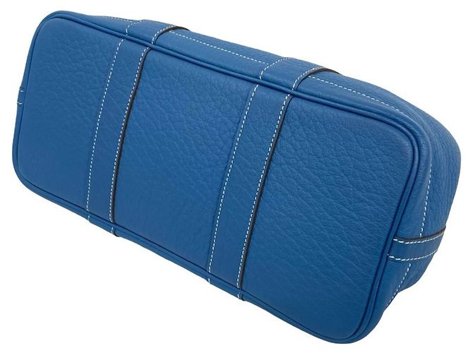 Hermès Borsa HERMES Garden Party TPM Buffle Blue Jean - vista 8
