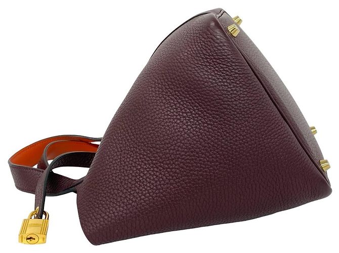 Hermès Borsa HERMES Picotin Lock PM Rosso Arancione Bordò - vista 5