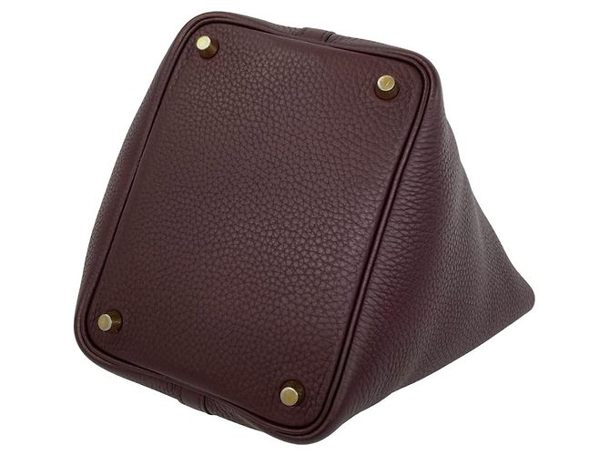 Hermès Borsa HERMES Picotin Lock PM Rosso Arancione Bordò - vista 8