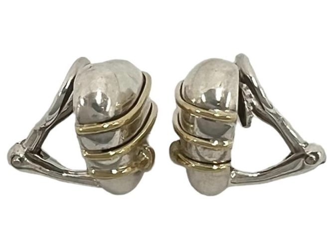 Tiffany & Co Orecchini Tiffany Vintage Heart Arrow Argento D'oro - vista 4