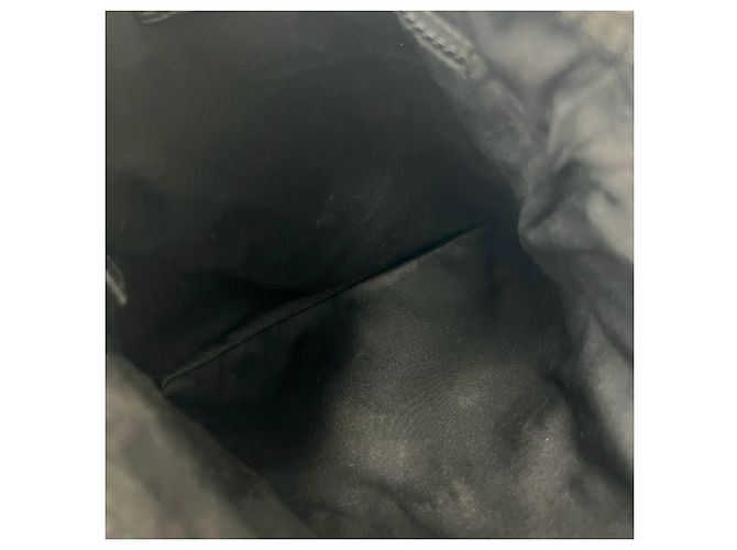 Gucci GG Logo Pattern Canvas Leder Tote Bag Schwarz - Ansicht 9