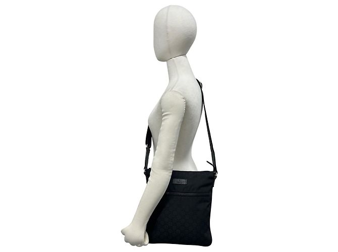 Borsa a tracolla e spalla Gucci con motivo logo GG Nero - vista 2
