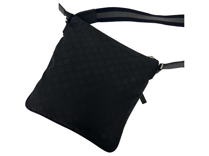 Borsa a tracolla e spalla Gucci con motivo logo GG Nero - vista 3