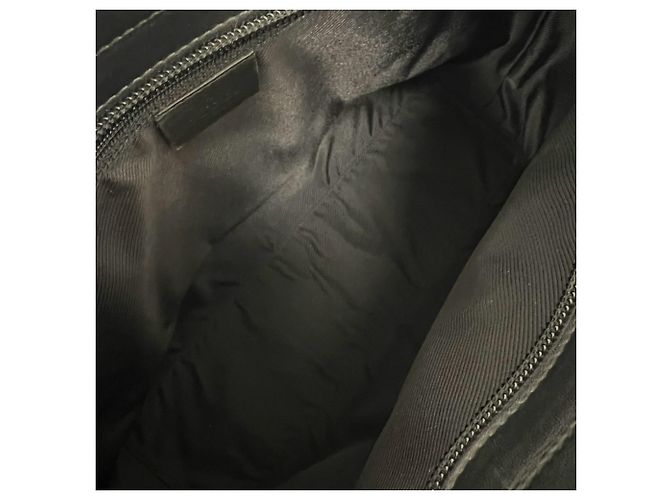 Gucci GG Logo Pattern Canvas Leder Tote Bag Schwarz - Ansicht 9