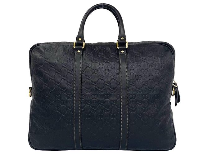 Gucci GG Pattern Leder 2-Way Schultertasche Braun - Ansicht 3