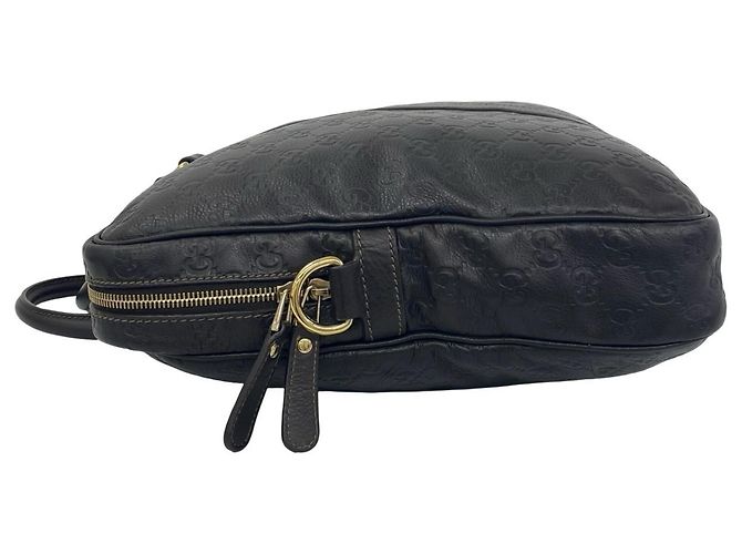 Gucci GG Pattern Leder 2-Way Schultertasche Braun - Ansicht 5
