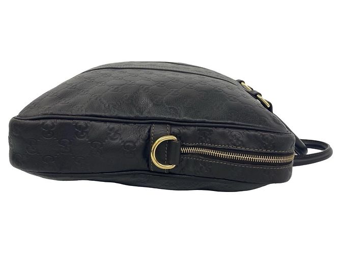 Gucci GG Pattern Leder 2-Way Schultertasche Braun - Ansicht 6