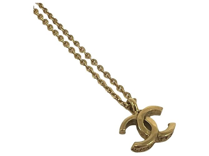 Collana a catena Chanel Vintage Coco Mark D'oro - vista 4