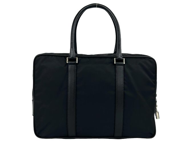 Saffiano Prada Aktentasche Schwarz - Ansicht 3