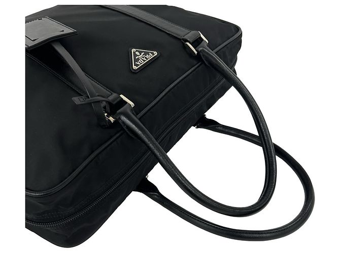 Saffiano Prada Aktentasche Schwarz - Ansicht 4
