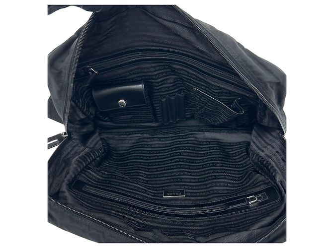 Saffiano Prada Aktentasche Schwarz - Ansicht 9