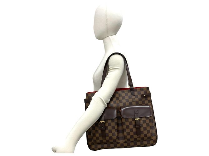 Louis Vuitton Uzès Shopper aus Damier-Leder Braun - Ansicht 2