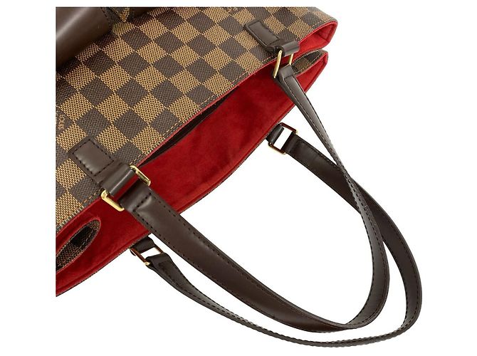 Louis Vuitton Uzès Shopper aus Damier-Leder Braun - Ansicht 4
