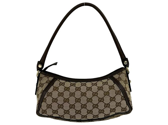 Borsa a mano Gucci Abbey Mini Marrone - vista 3