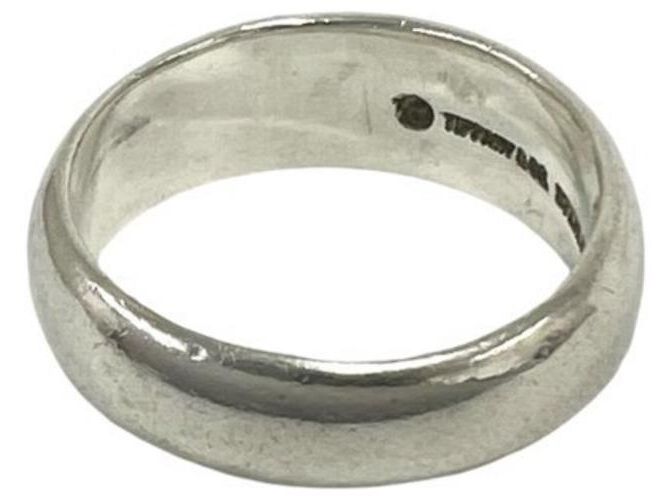 Tiffany & Co Tiffany Vintage Curved Heart Ring Silber - Ansicht 6