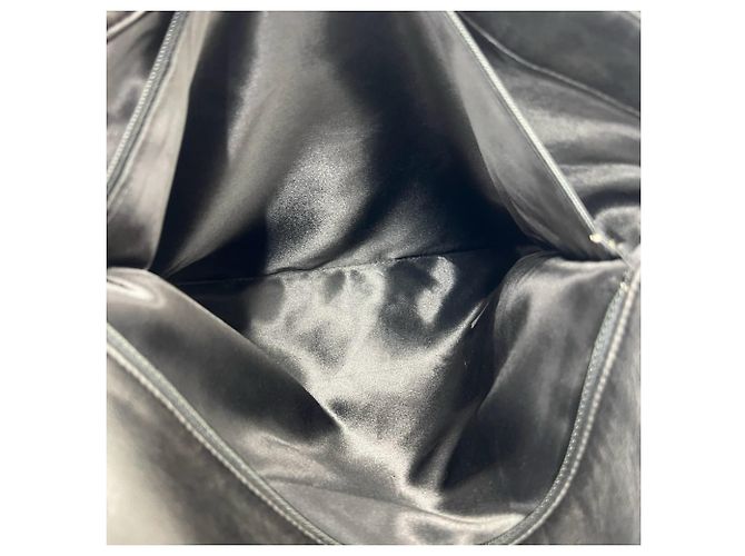 Timeless Chanel Vintage Matelassé Coco Mark Tragetasche aus Lammleder Schwarz - Ansicht 10