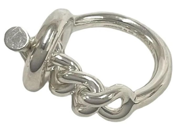 Hermès HERMES Croisette Ringband Silber - Ansicht 4