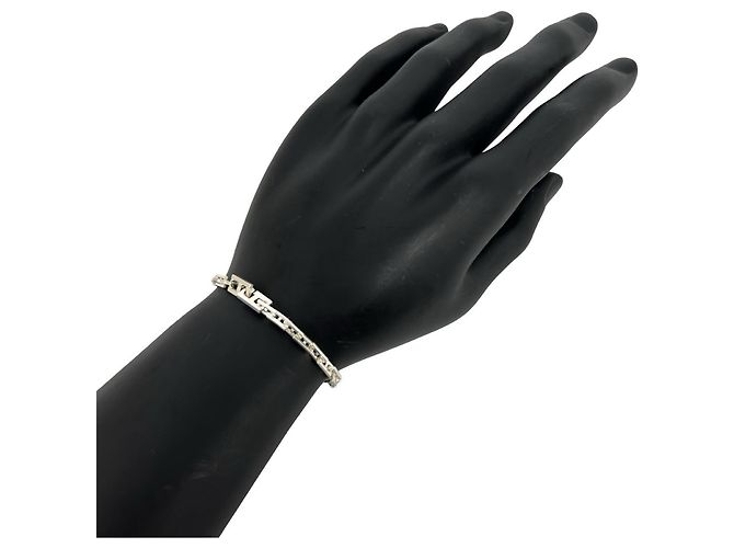 Hermès Bracciale HERMES Vintage Hercules MM con charm Argento - vista 2