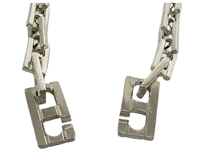 Hermès Bracciale HERMES Vintage Hercules MM con charm Argento - vista 4