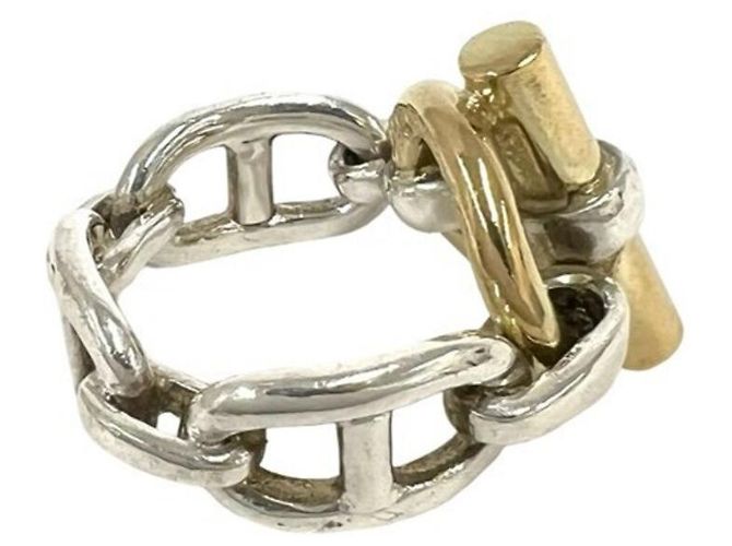 Hermès HERMES Chaine d'Ancre Combination Ring Silber Golden - Ansicht 5