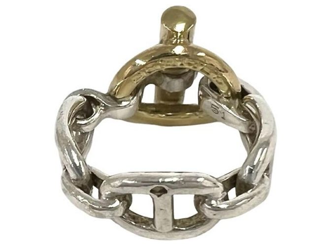 Hermès HERMES Chaine d'Ancre Combination Ring Silber Golden - Ansicht 6