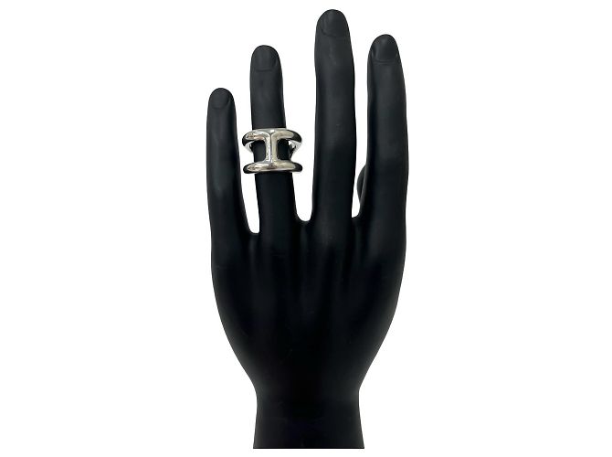 Hermès Hermes Osmo's GM Ring Silber - Ansicht 2