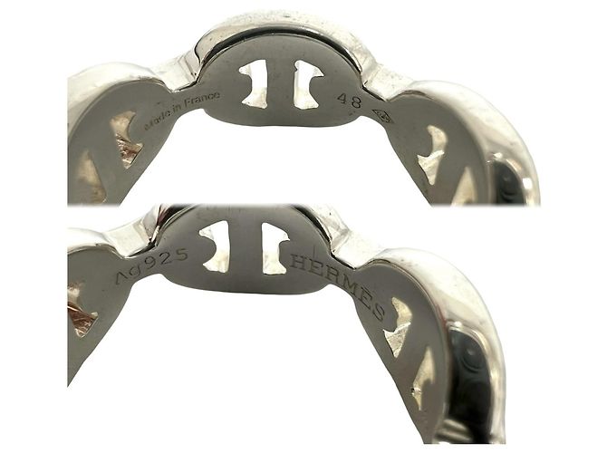 Ring Hermès Anello Hermes Chaine d'Ancre Enchainée PM Argento - vista 3