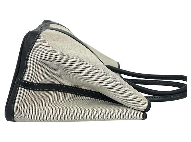 Hermès Borsa Tote Hermes Garden Party PM Marrone Nero - vista 6