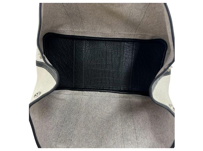 Hermès Borsa Tote Hermes Garden Party PM Marrone Nero - vista 9