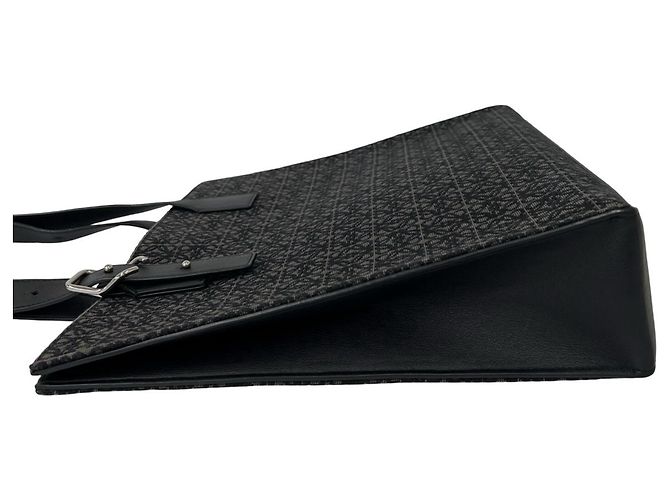 Loewe Buckle Horizontal Tragetasche aus Canvas mit Anagram-Muster und Leder Braun Schwarz - Ansicht 5
