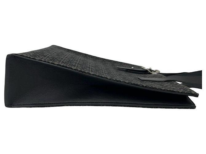 Loewe Buckle Horizontal Tragetasche aus Canvas mit Anagram-Muster und Leder Braun Schwarz - Ansicht 6